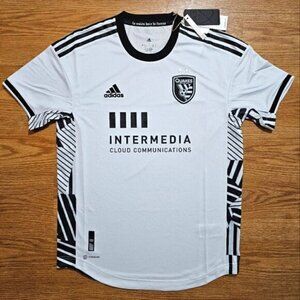 Adidas San Jose Earthquakes 2023 The Creator Kit Authentic Soccer Jersey S Grey